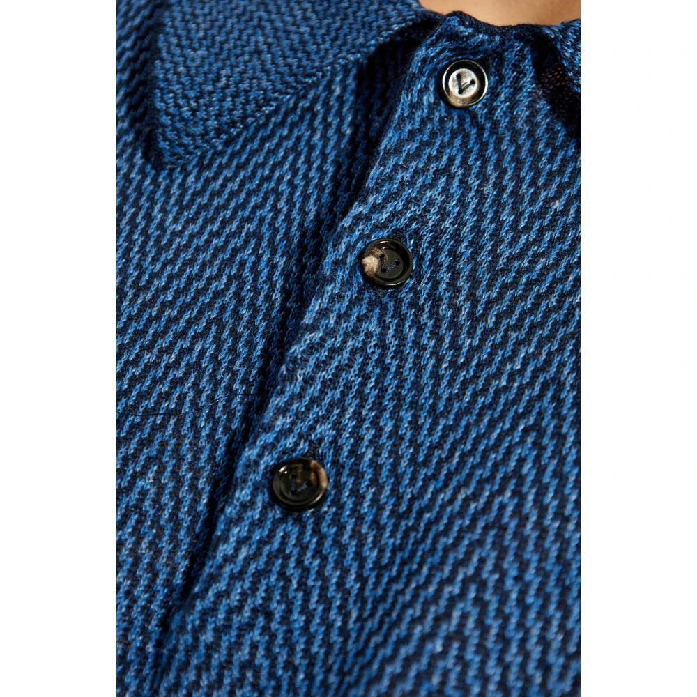 Bottega Veneta Gestreepte polo Blue Heren
