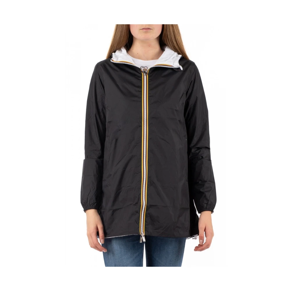 K-Way Donna Nero Giacche,, New, Extra Grande