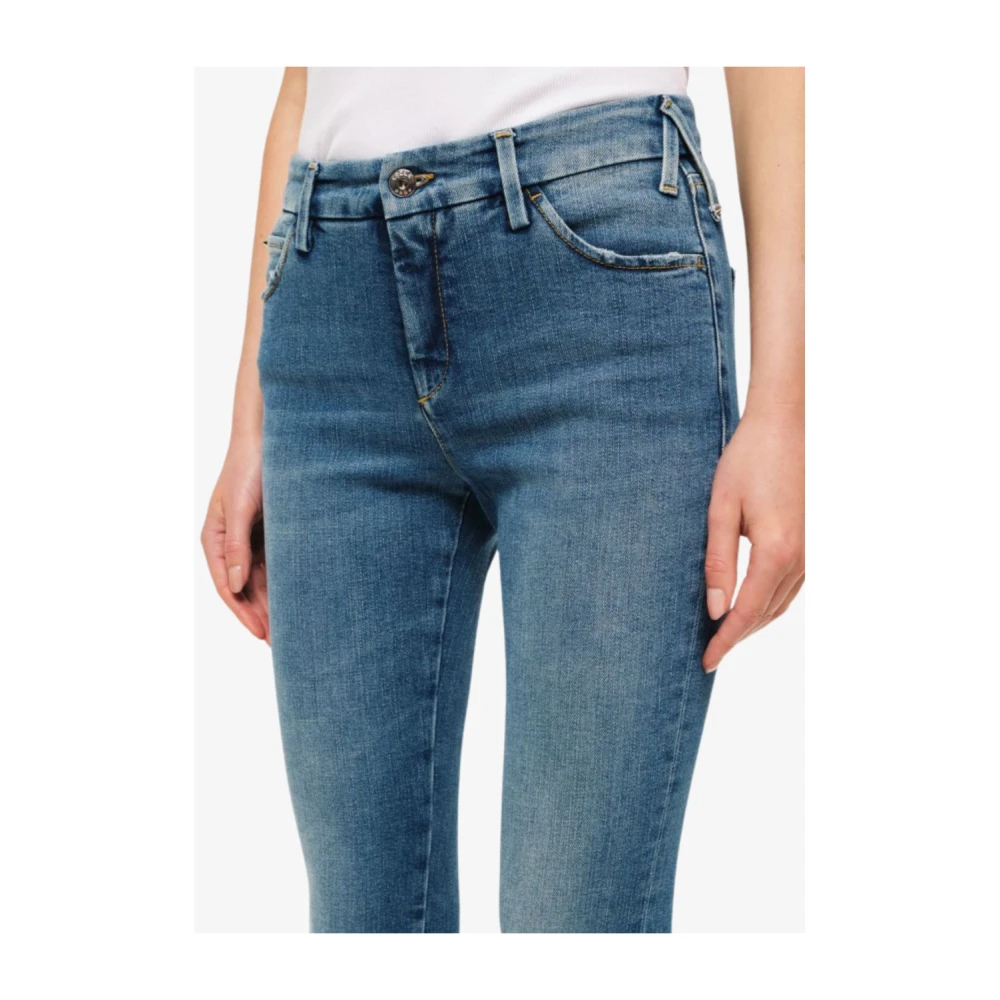 Cycle Skinny Jeans met onregelmatig warp-effect Blue Dames