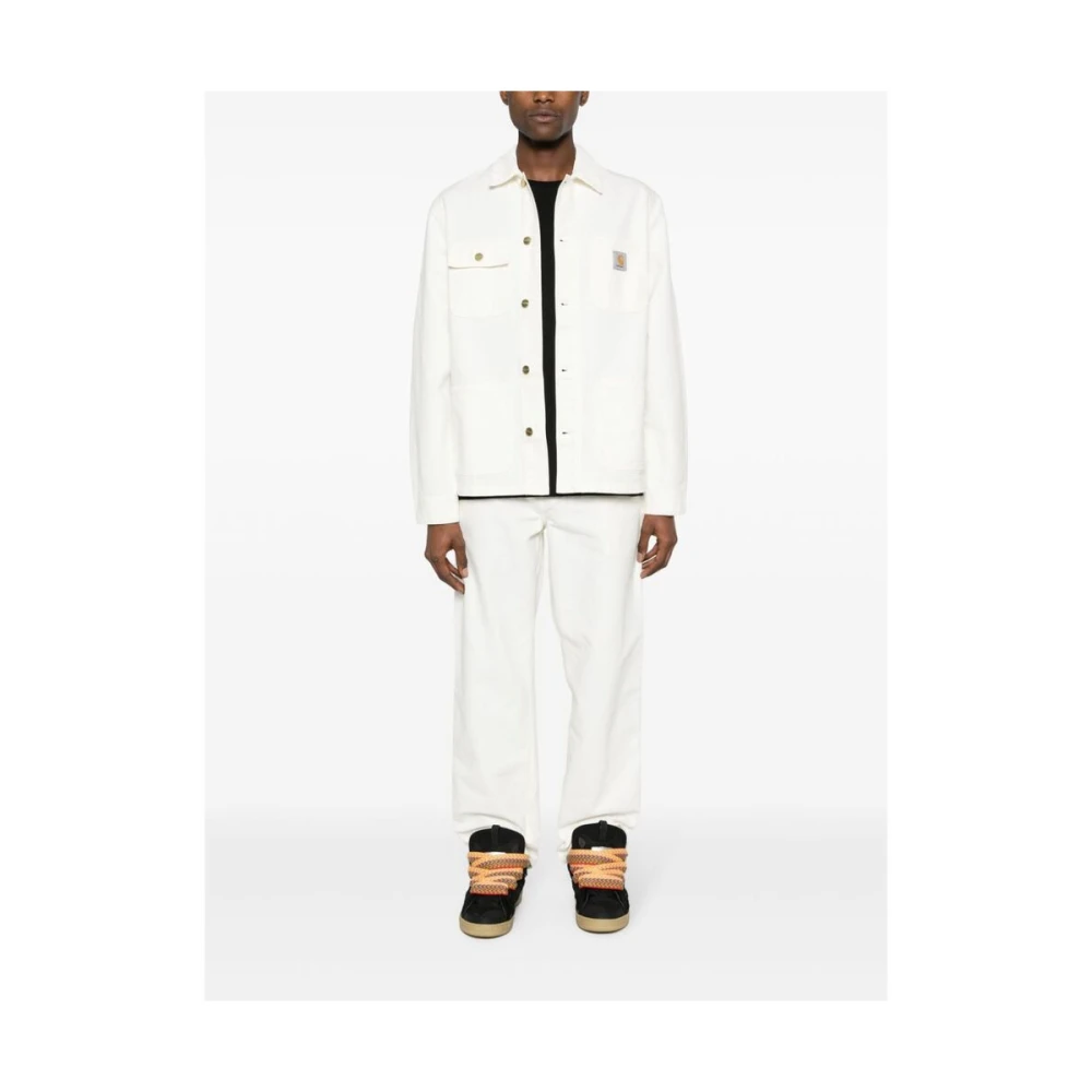 Carhartt WIP Biologisch Katoenen Timmermansbroek White Heren