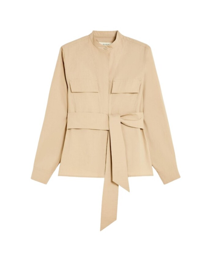 veste-beige-en-popeline-de-coton-avec-motif-elastique-au-dos