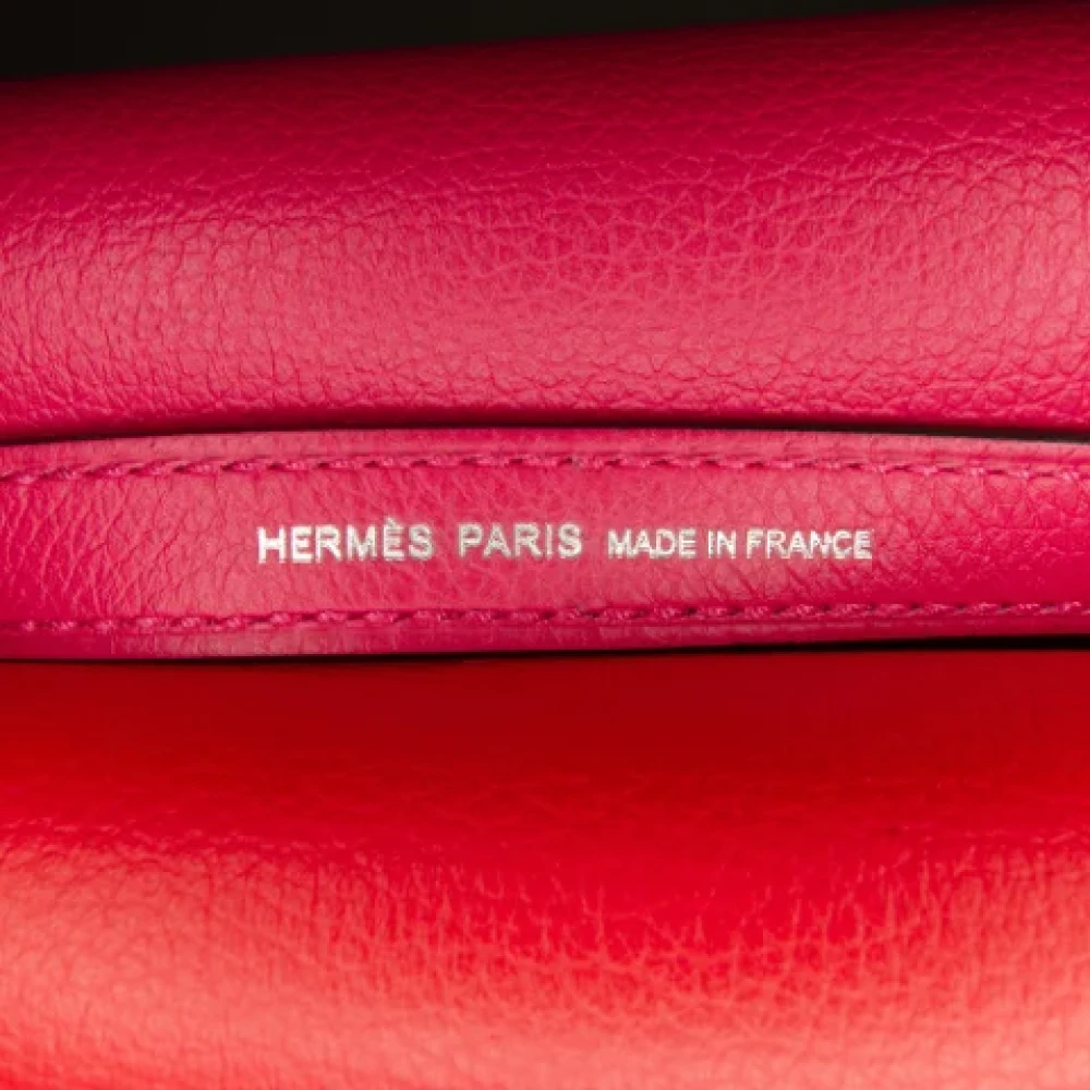 Hermès Vintage Pre-owned Leather crossbody-bags Red Dames