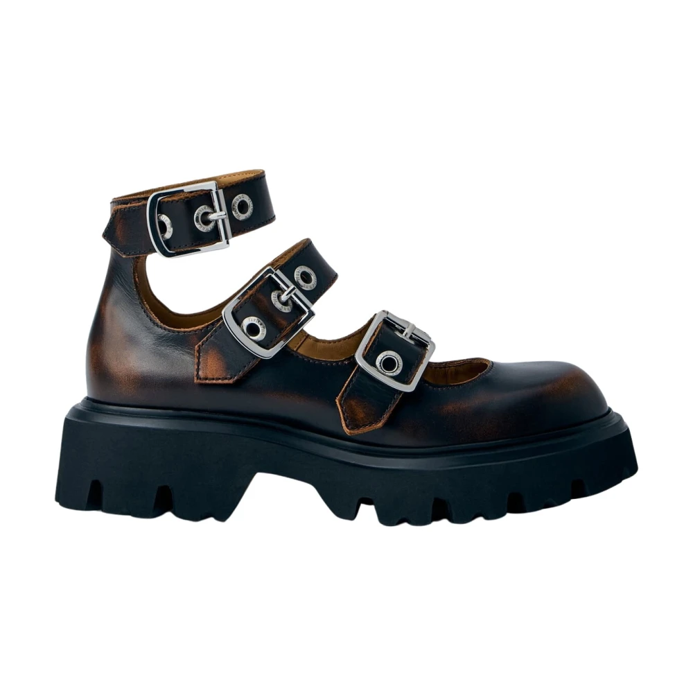Vivienne Westwood Women's Brown Wedges, 3 Uk, Bacchus Mary Jane Shoes