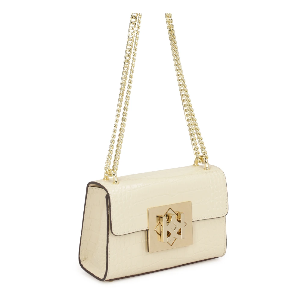 Kazar Een kleine tas met een ketting van stijve constructie Beige Dames