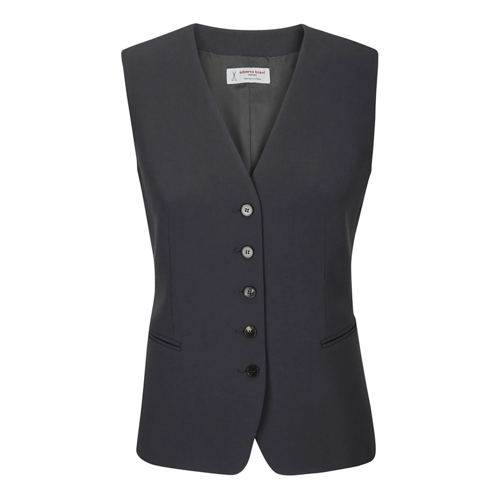 Alberto Biani Vest Cases Gray Dames