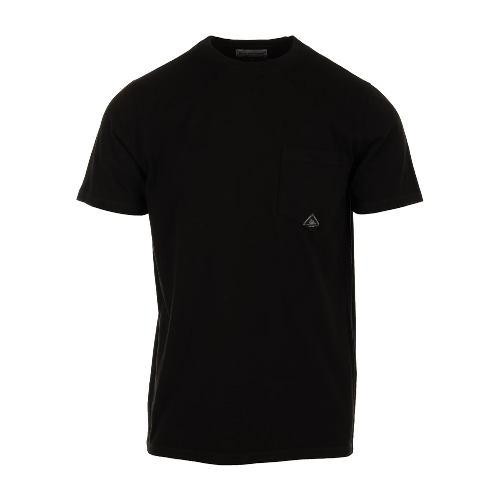 Roy Roger's Zwart T-shirt met zak Black Heren