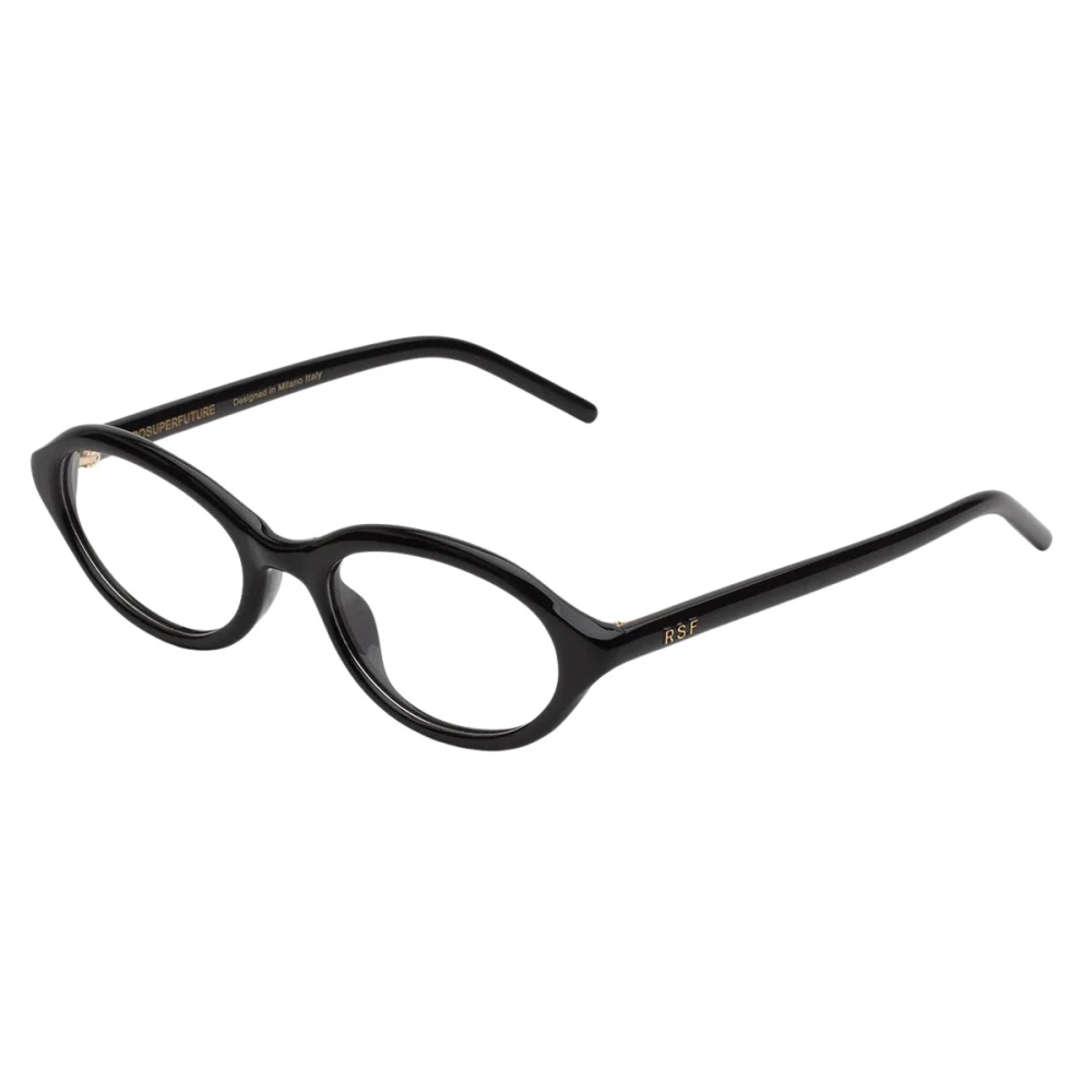 Retrosuperfuture Unisex Black Glasses, 53 Mm, Numero 145 Optical Frame