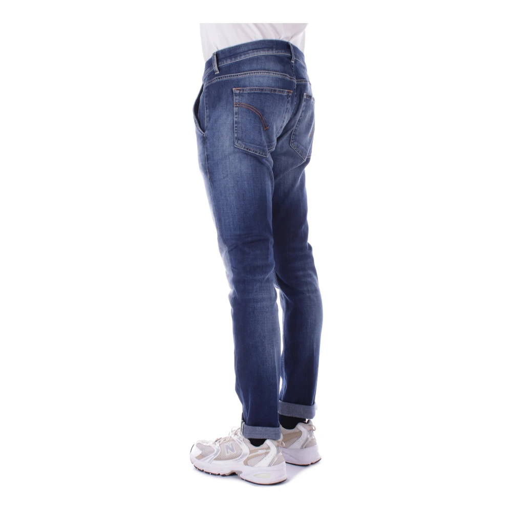 Dondup Denim Jeans met Logo Achterzak Blue Heren