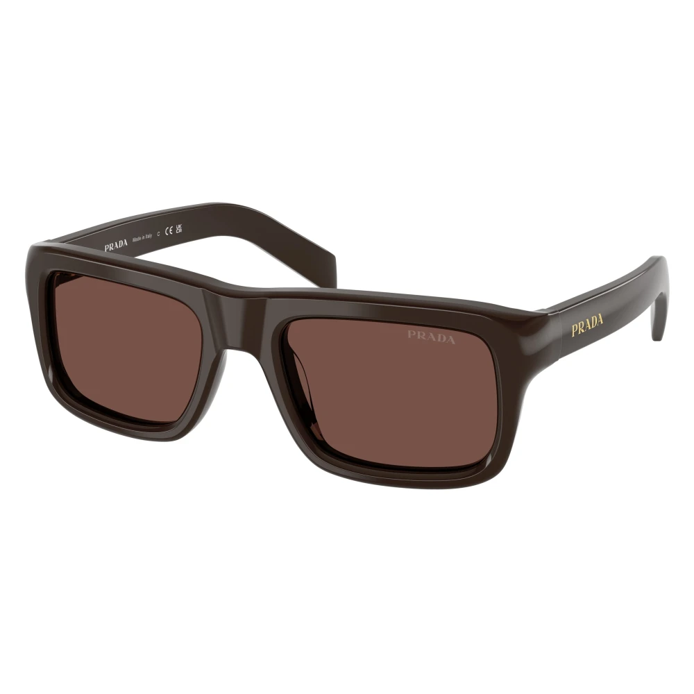 Prada Men's Brown Square Sunglasses - Sunglasses - 54 Mm - Accessories