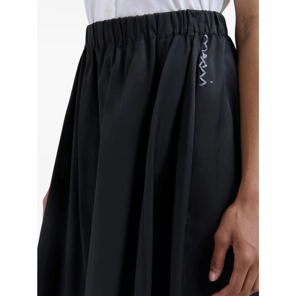 Marni Zwarte A-Lijn Rok Black Dames