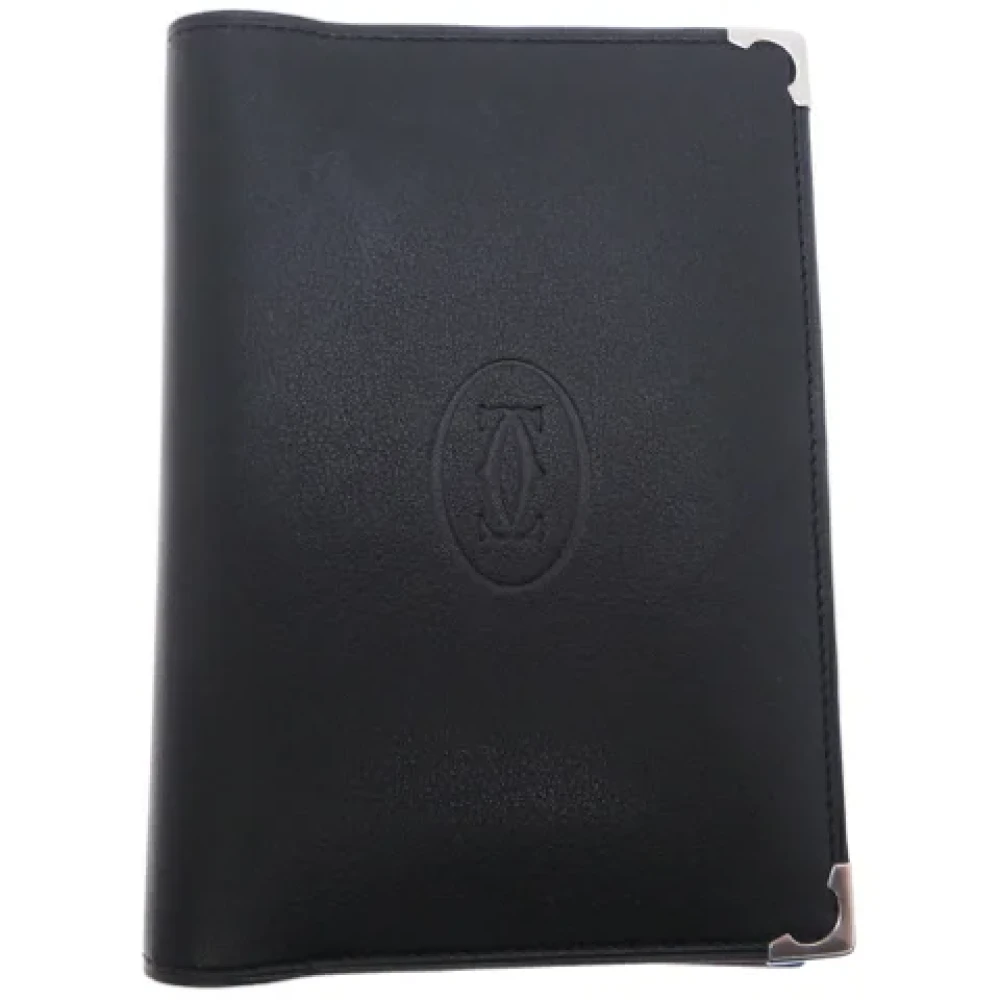 Cartier Vintage Pre-owned Leather home-office Black Dames