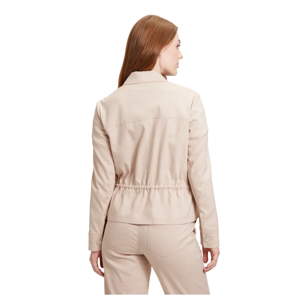 Betty & Co Casual jas met zakken Beige Dames