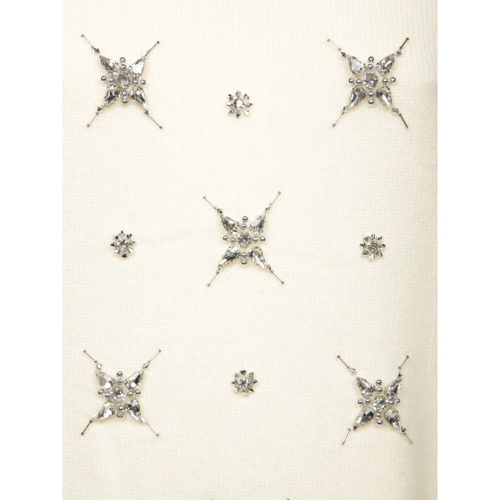 pinko Witte Gebreide Kleding Aw24 White Dames