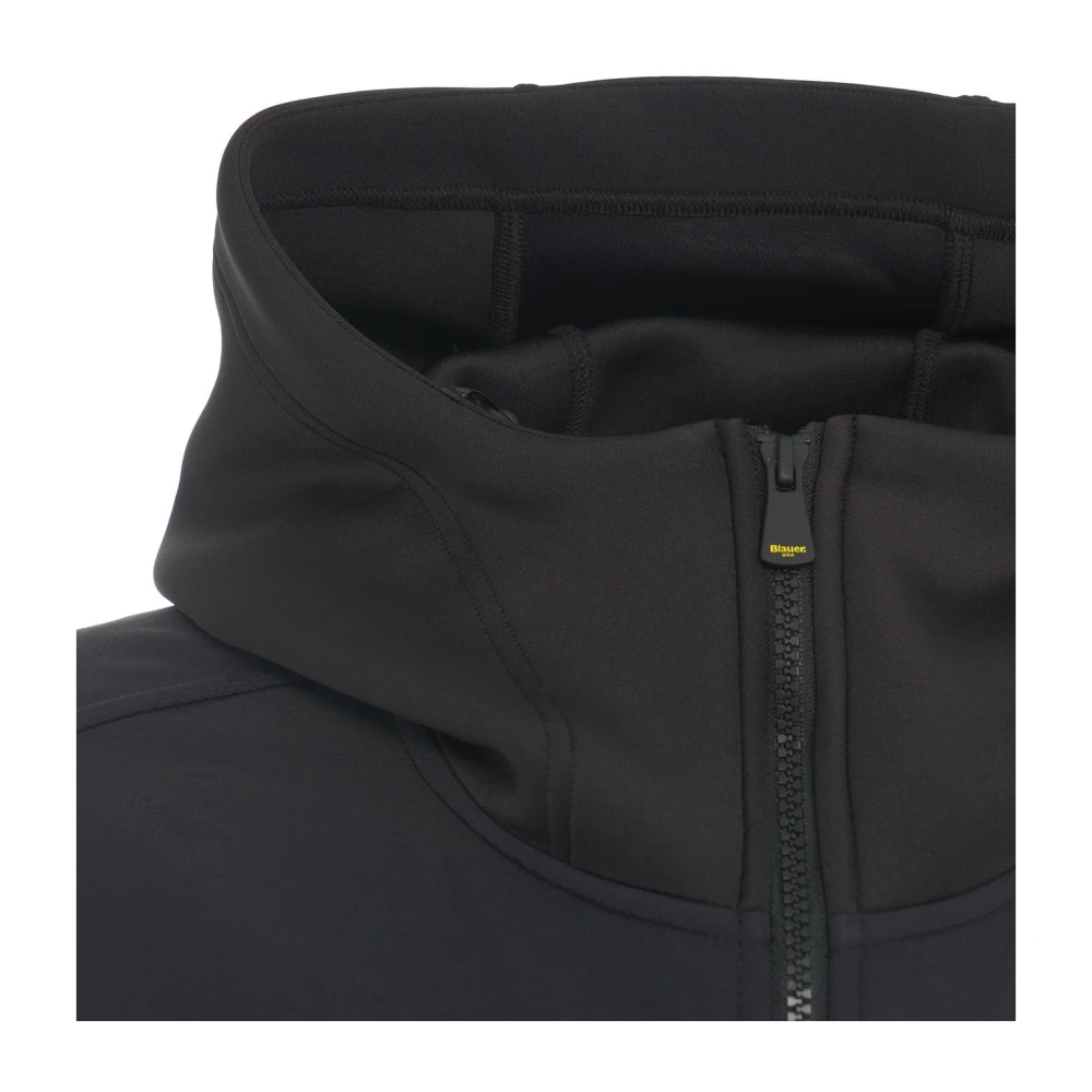 Blauer Zwart Zip-Through Sweatshirt Aw24 Black Heren