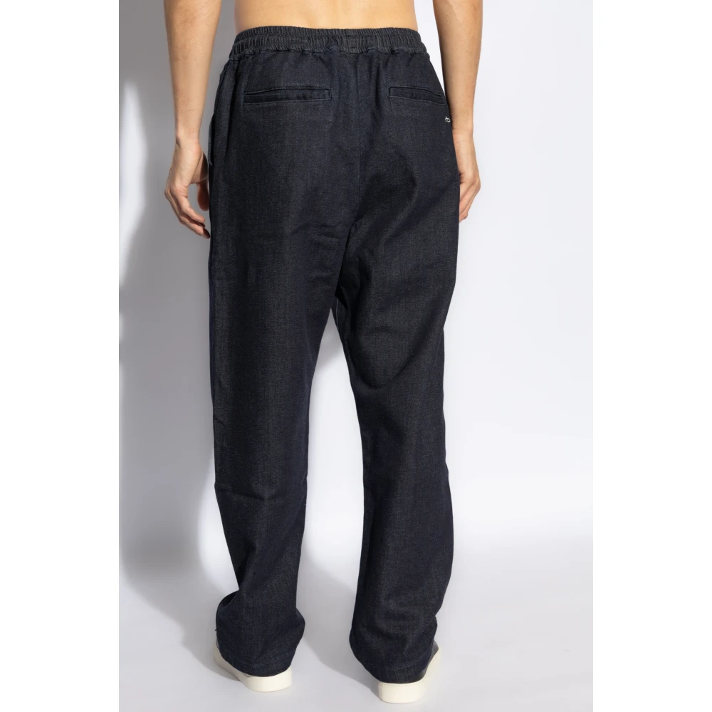Rag & Bone Broek met logo Blue Heren