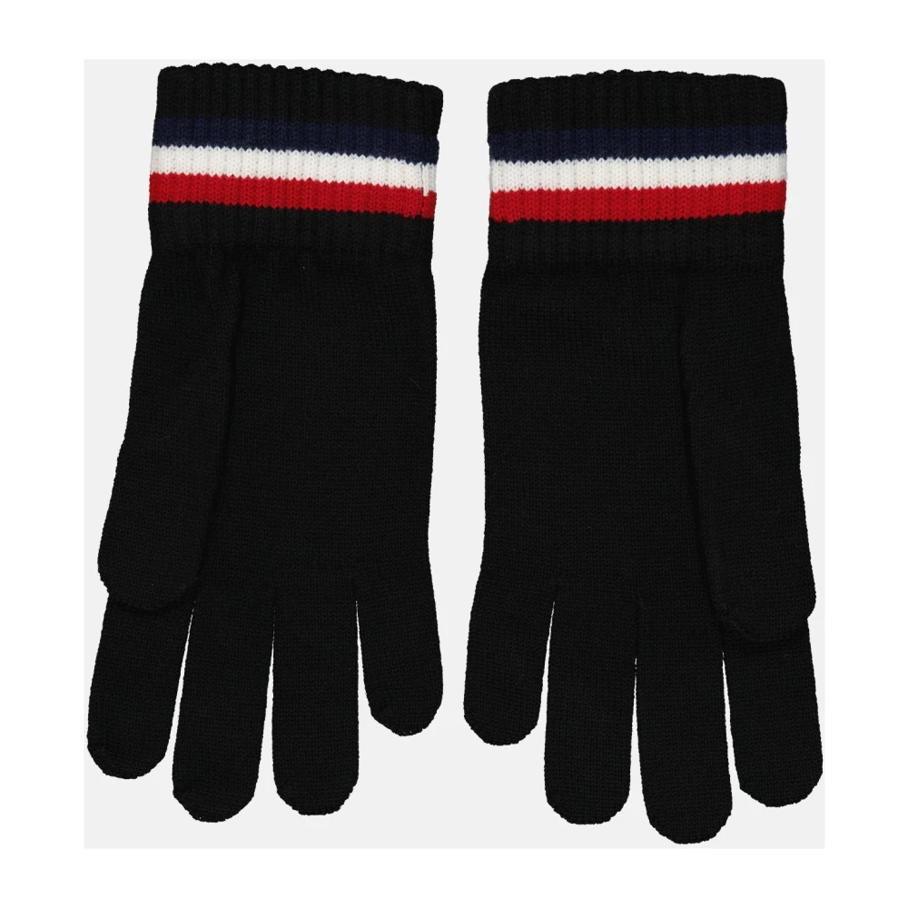 Moncler Logo Wollen Handschoenen Black Heren