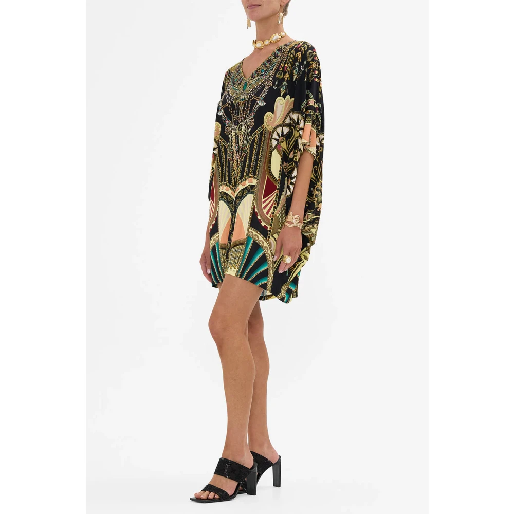 Camilla Nefertari Bat Sleeve Jurk Multicolor Dames