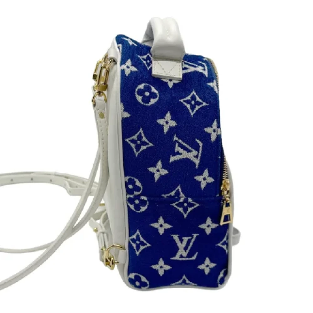 Louis Vuitton Vintage Pre-owned Leather backpacks Blue Dames