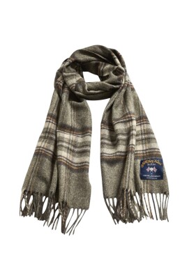 plaid-wool-scarf-grey-checkered