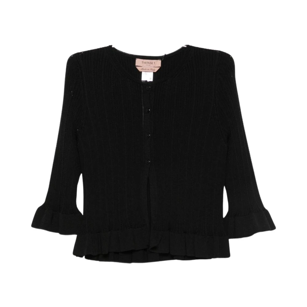 Twinset Donna Nero - Twin-Set Sweaters - Knitwear - M