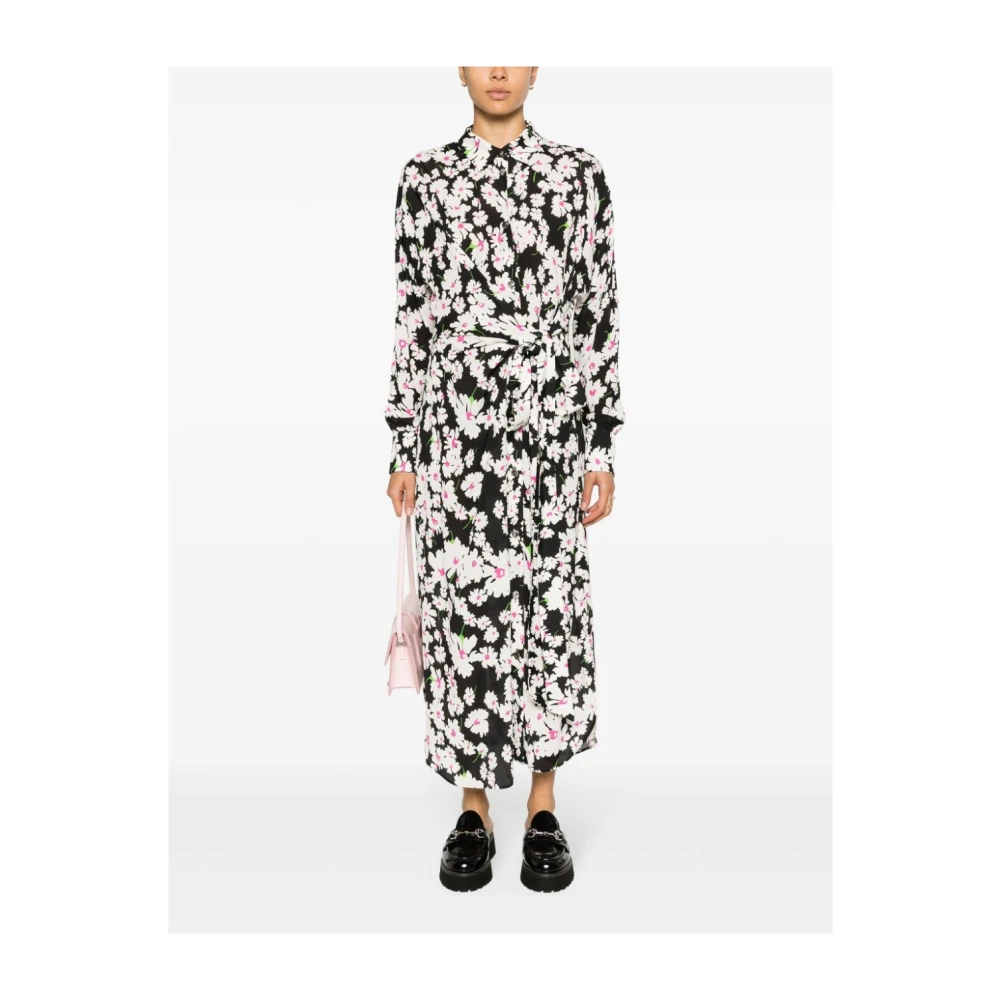Msgm Zwarte Elegante Jurk voor Vrouwen Multicolor Dames