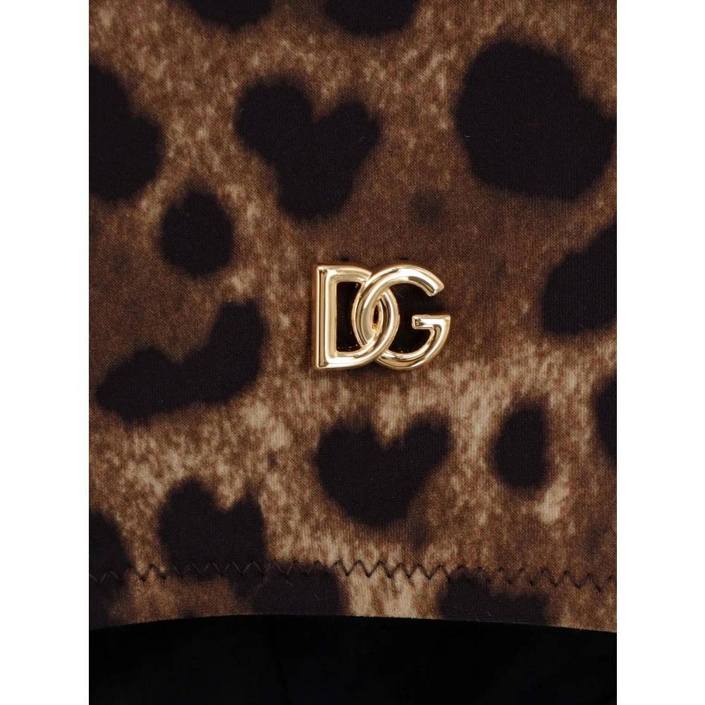 Dolce & Gabbana Badkleding met verstelbare bandjes Brown Dames