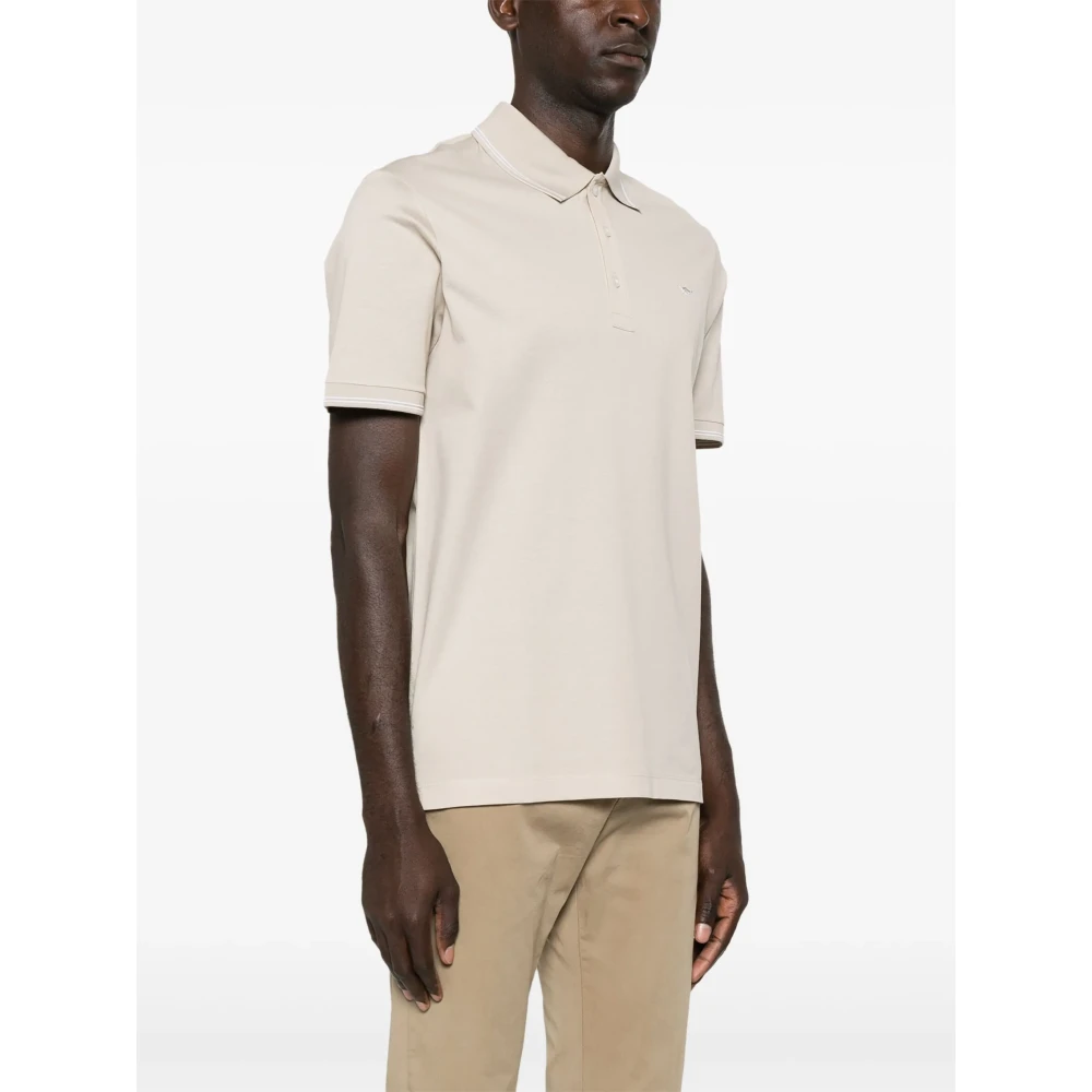 PAUL & SHARK Katoenen Poloshirt 100% Katoen Italië Beige Heren