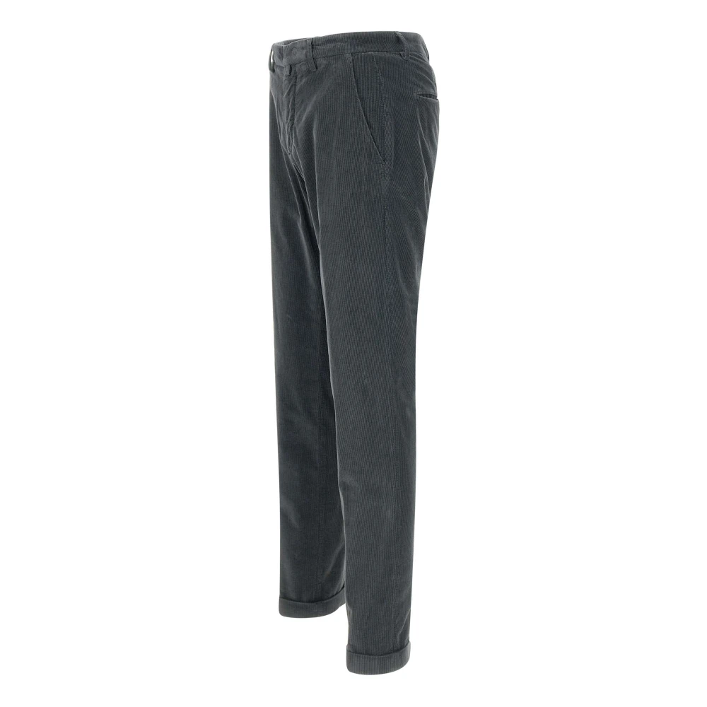Briglia Ribfluwelen Katoenen Broek Grijs Gray Heren