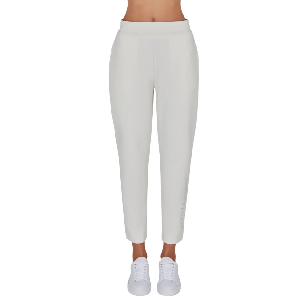 Armani Exchange Witte Joggerbroek met Golflogo White Dames