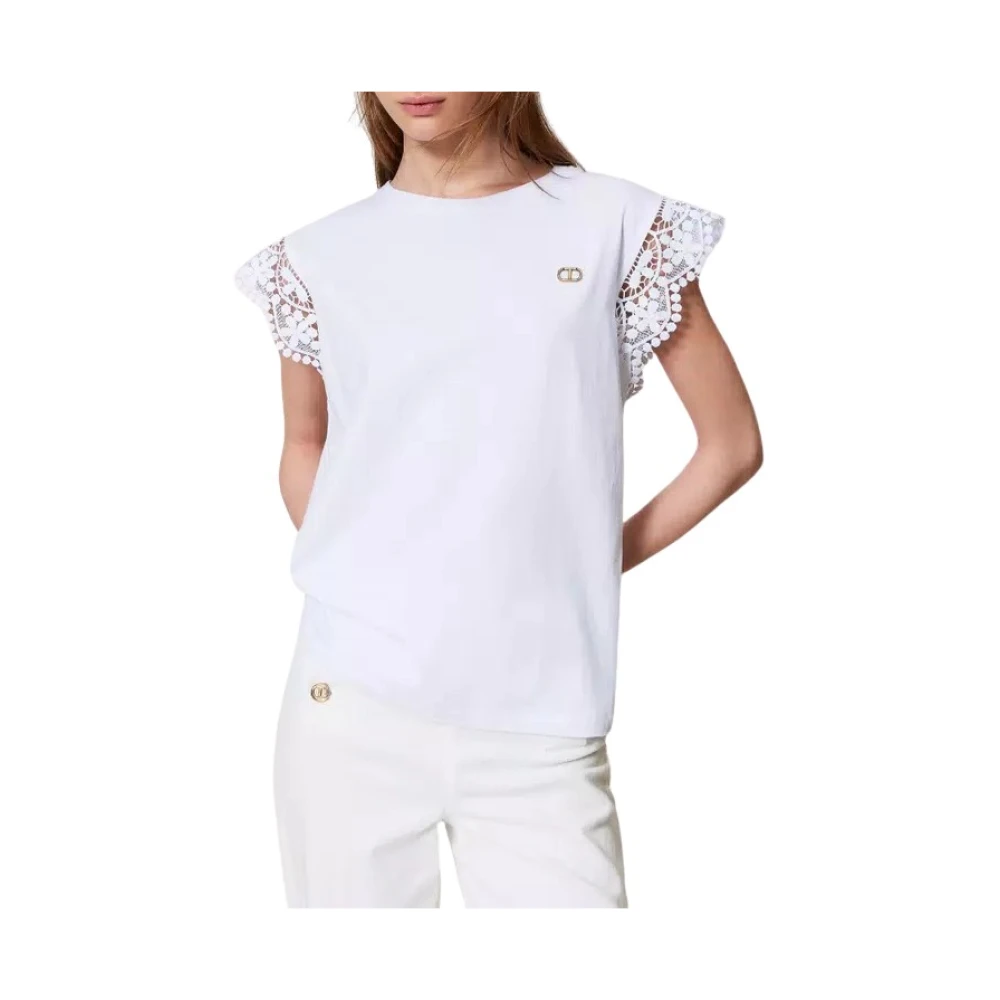 Twinset - Tops > T-Shirts - White - Twinset - Modalova