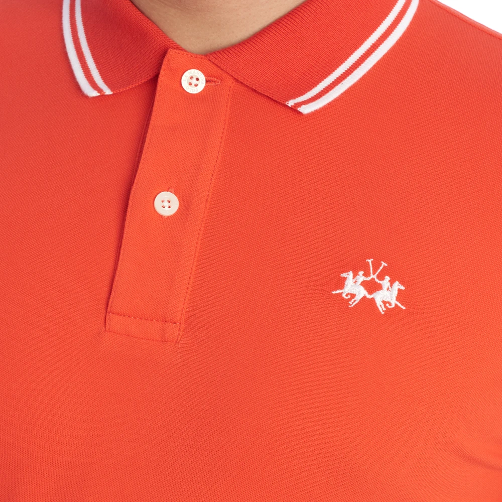 LA MARTINA Polo met korte mouwen voor heren Orange Heren