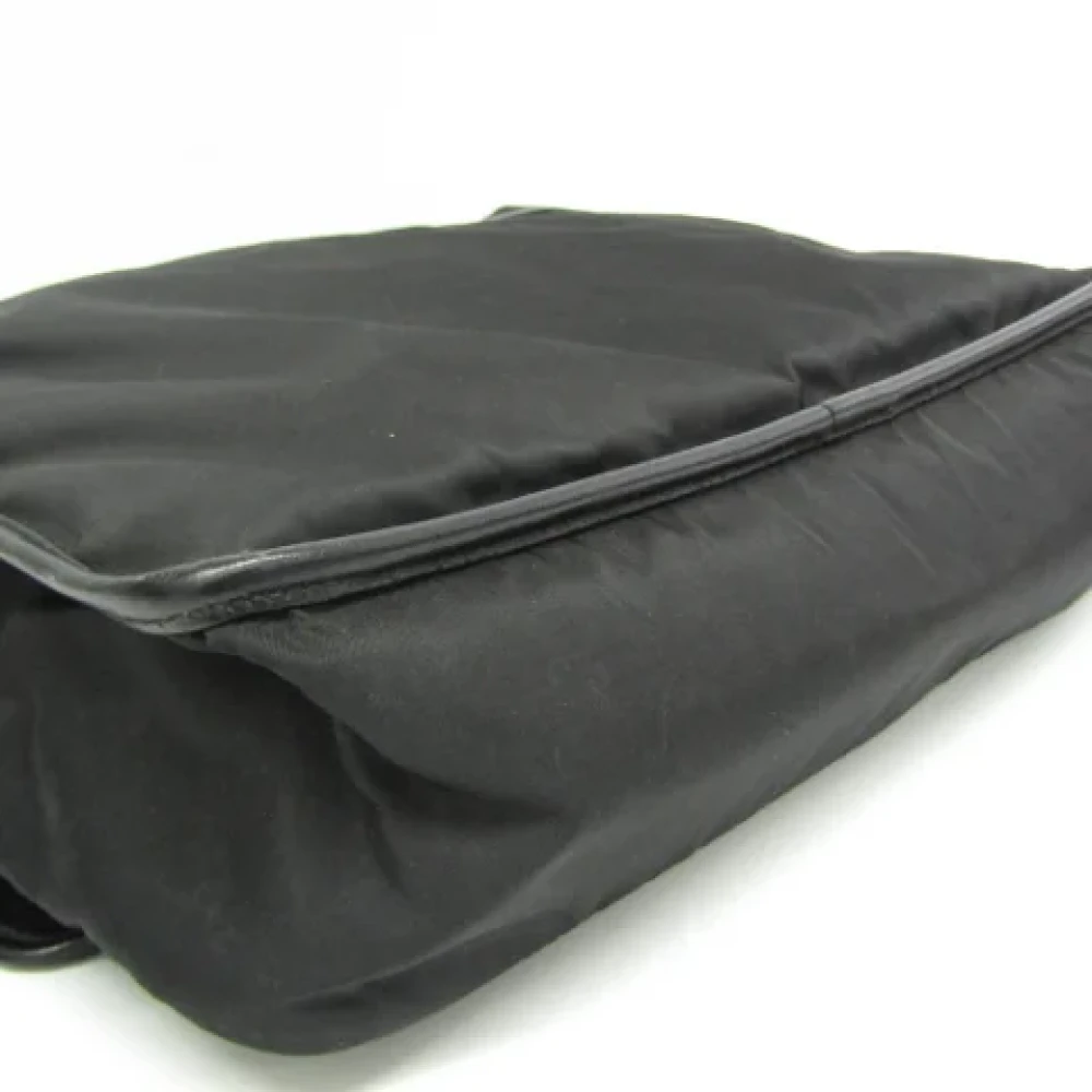 Prada Vintage Pre-owned Canvas prada-bags Black Dames
