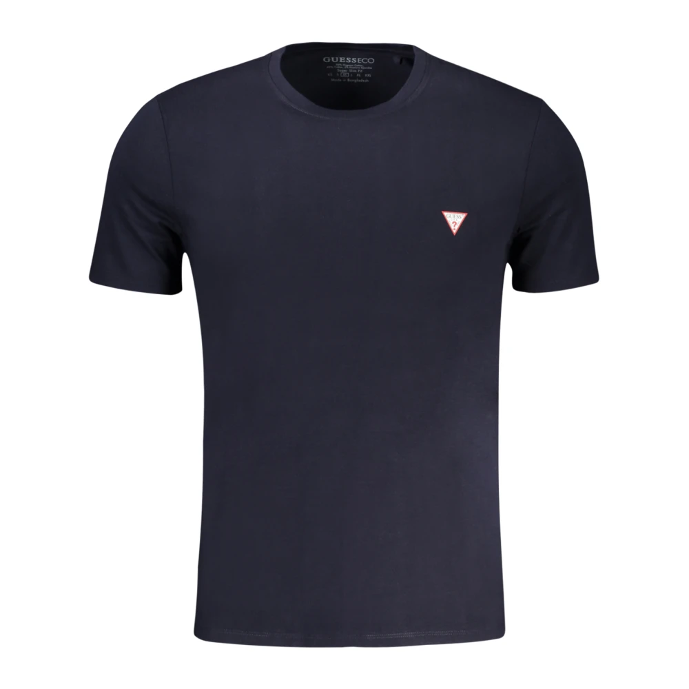Guess Men's Blue Short Sleeve T-Shirt - T-Shirts - 2XL - Tops