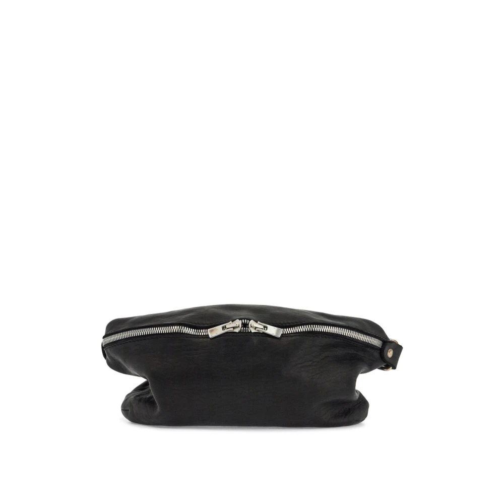 Guidi Zwarte leren heuptas Black Heren