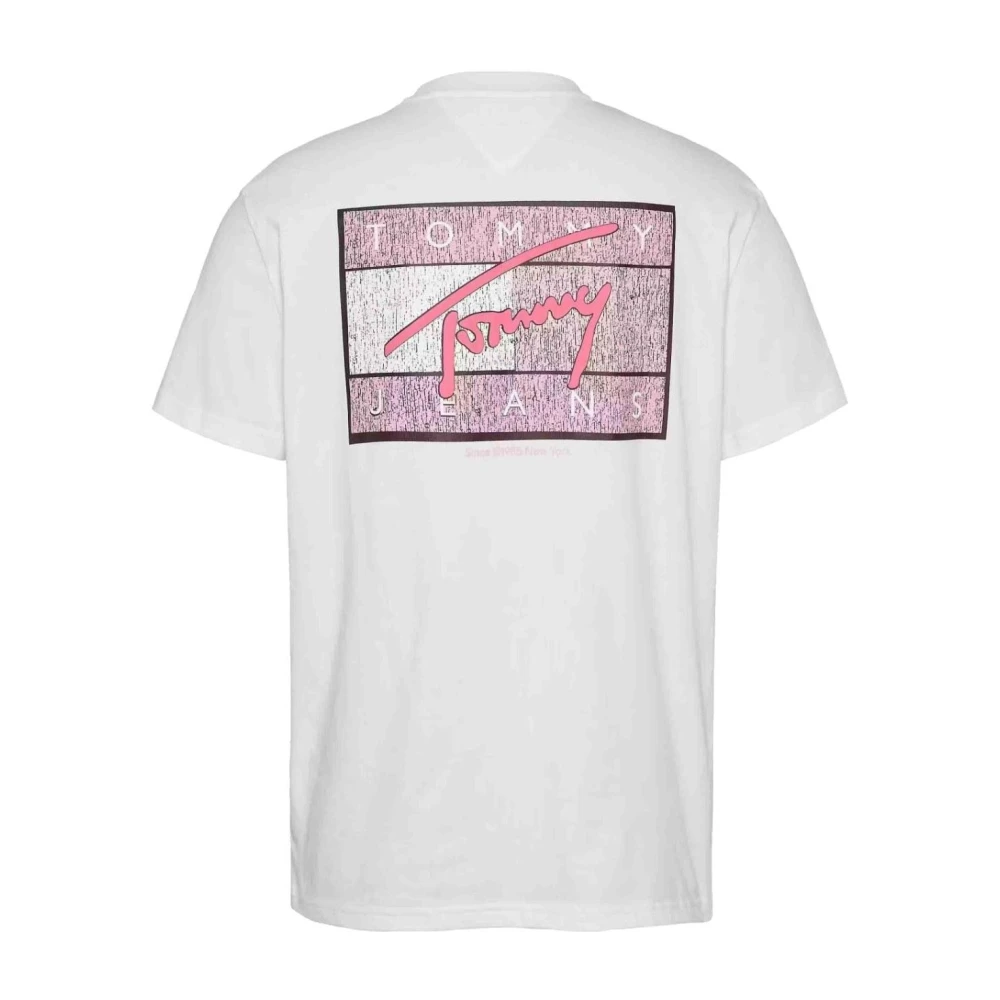 Tommy Hilfiger Rwb Flag T-shirt White Heren
