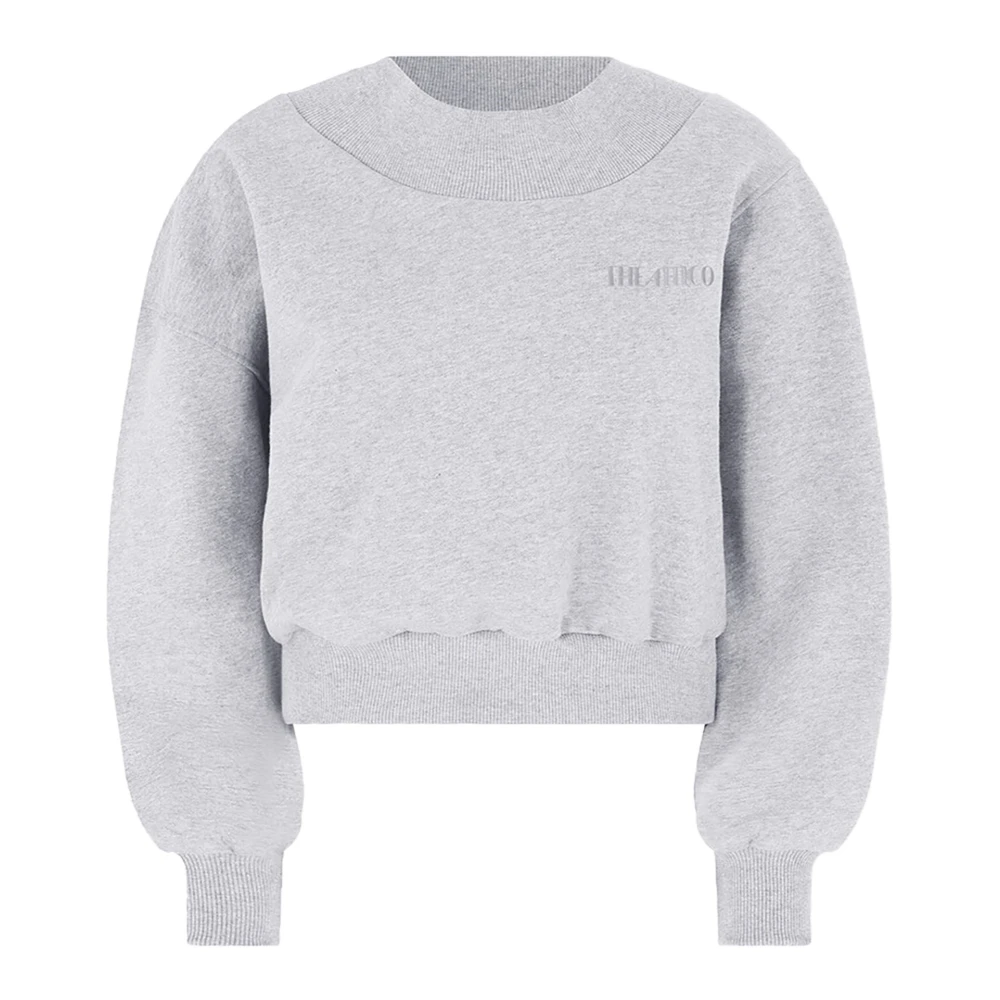 The Attico Stijlvol Katoenen Sweatshirt voor Garderobe Gray Dames