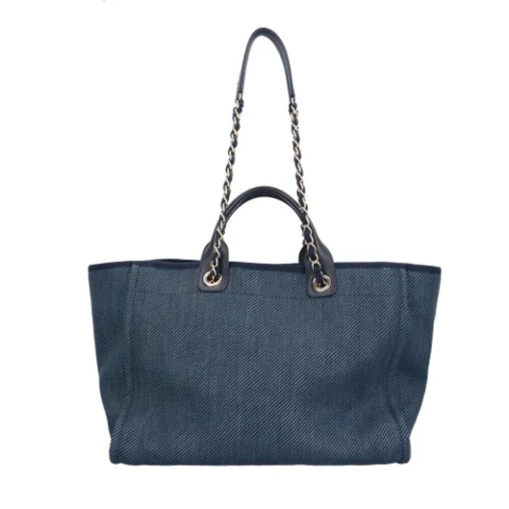 Chanel Vintage Pre-owned Fabric chanel-bags Blue Dames