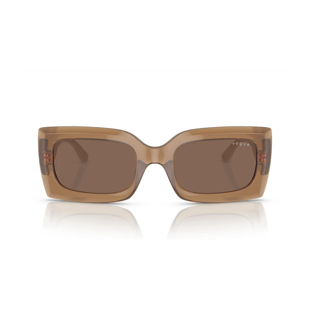 Vogue Women's Brown Accessories, Female,, Bold Floral Sunglasses Medium