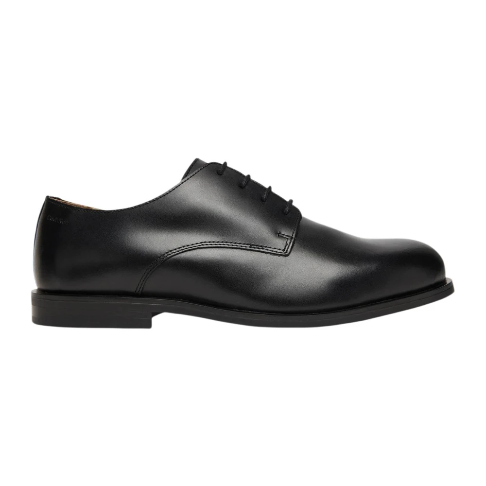 Calvin Klein Leather Cushioned Derby Lace-Up Shoes - Male - Dress Shoes - Black - 6 Uk - Shoes
