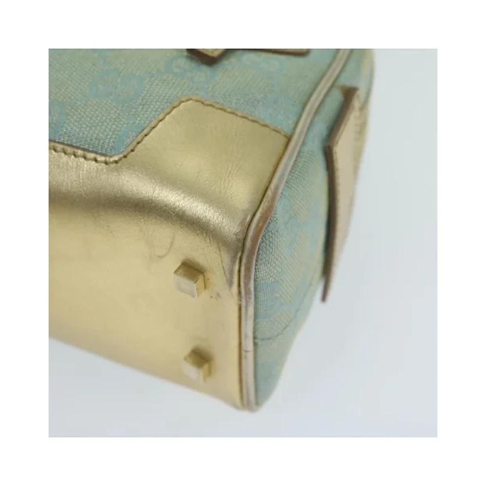 Gucci Vintage Pre-owned Canvas handbags Blue Dames
