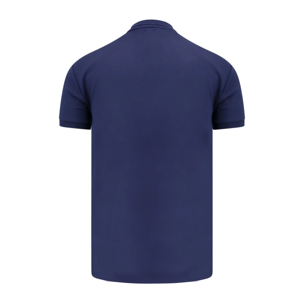 Polo Ralph Lauren Blauw Katoenen Poloshirt met Logoborduursel Blue Heren