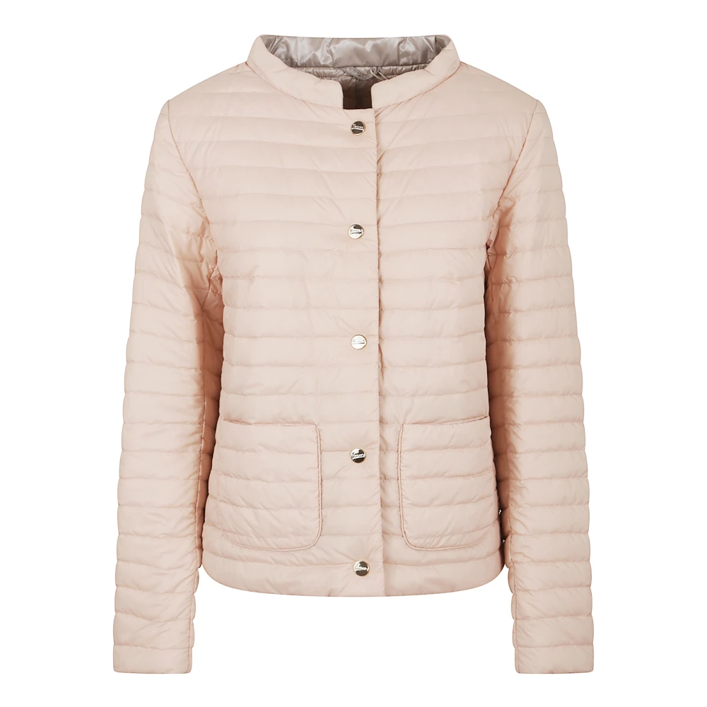Herno Women's Beige Stylish Pink & Purple Jacket Extra Large