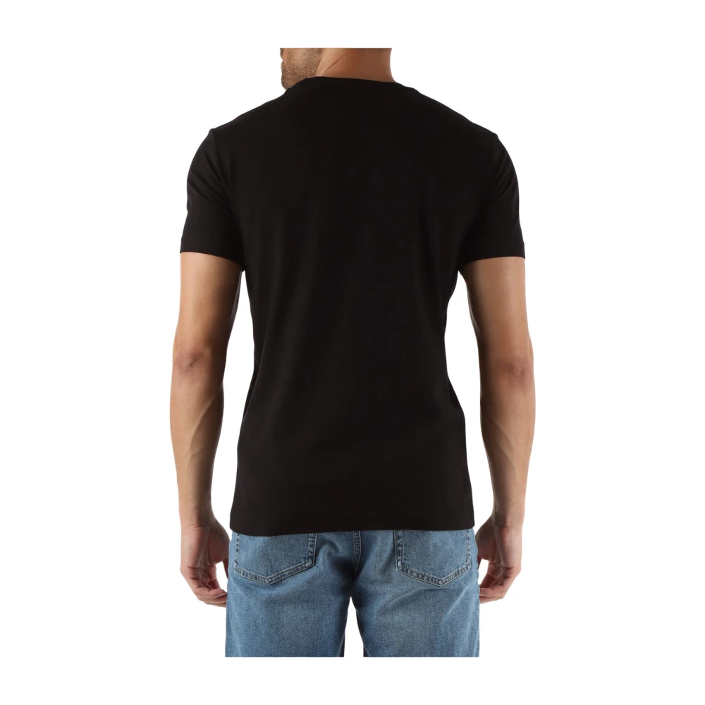 Calvin Klein Jeans Katoenen T-shirt met Front Logo Print Black Heren