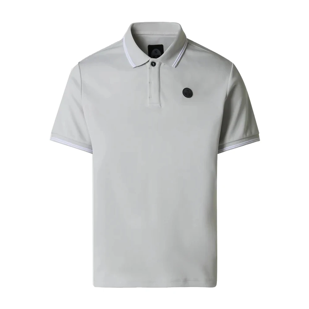 North Sails Mannelijk Grijs Tops Heren, L, Polyester, Polo Shirt