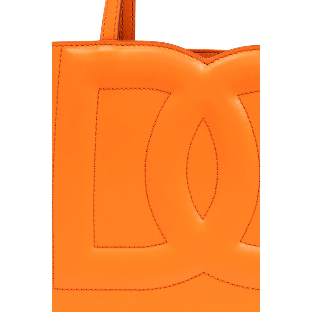 Dolce & Gabbana Tas DG Logo type shopper Orange Dames