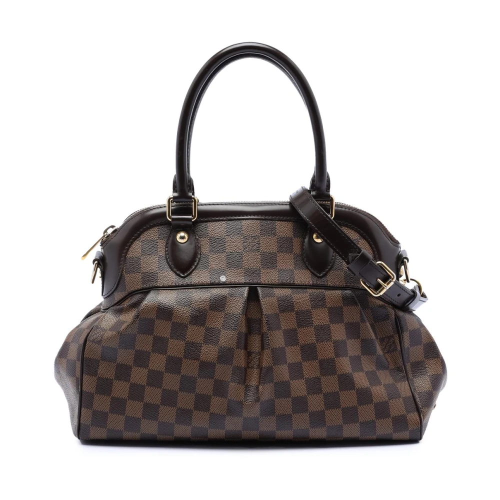 Louis Vuitton Vintage Women's Brown Pre-Owned Damier Ebene Satchel Bag