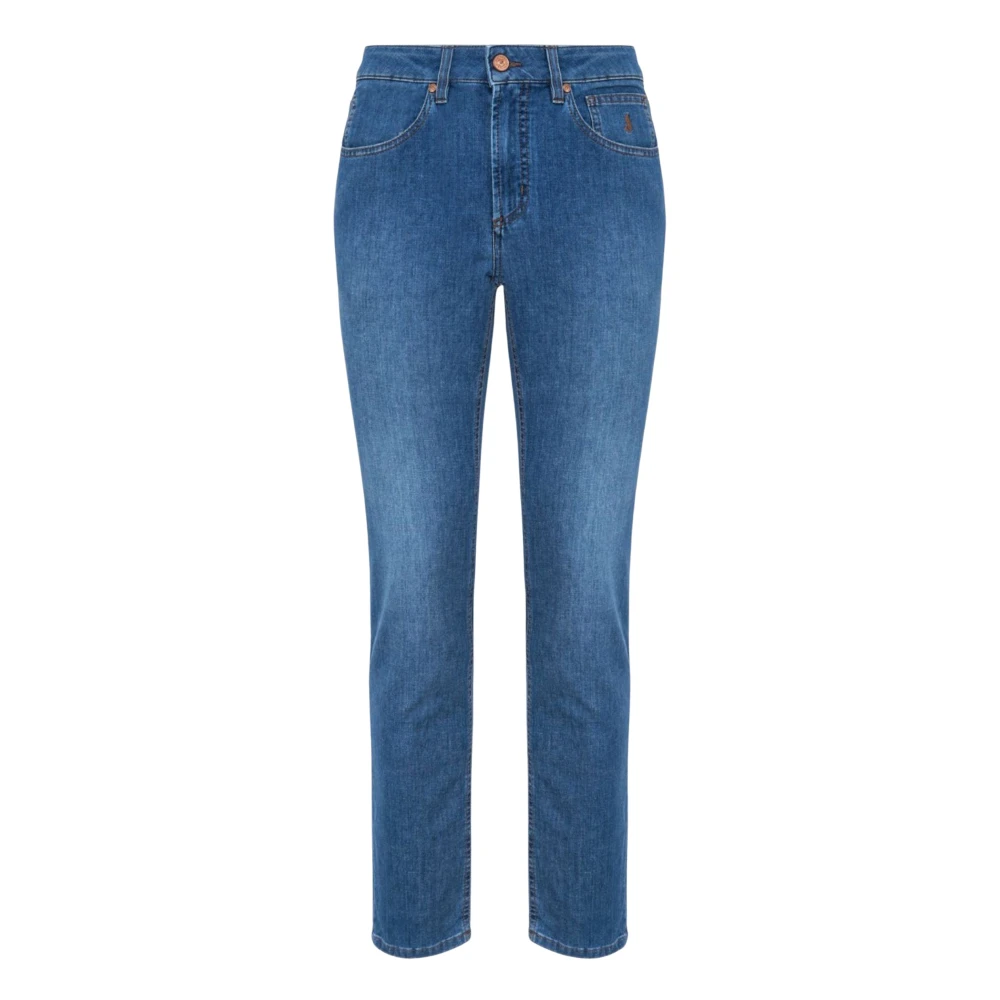 Jeckerson Men's Blue Jordan Slim Fit Jeans - Straight Fit Jeans - W36 - Jeans