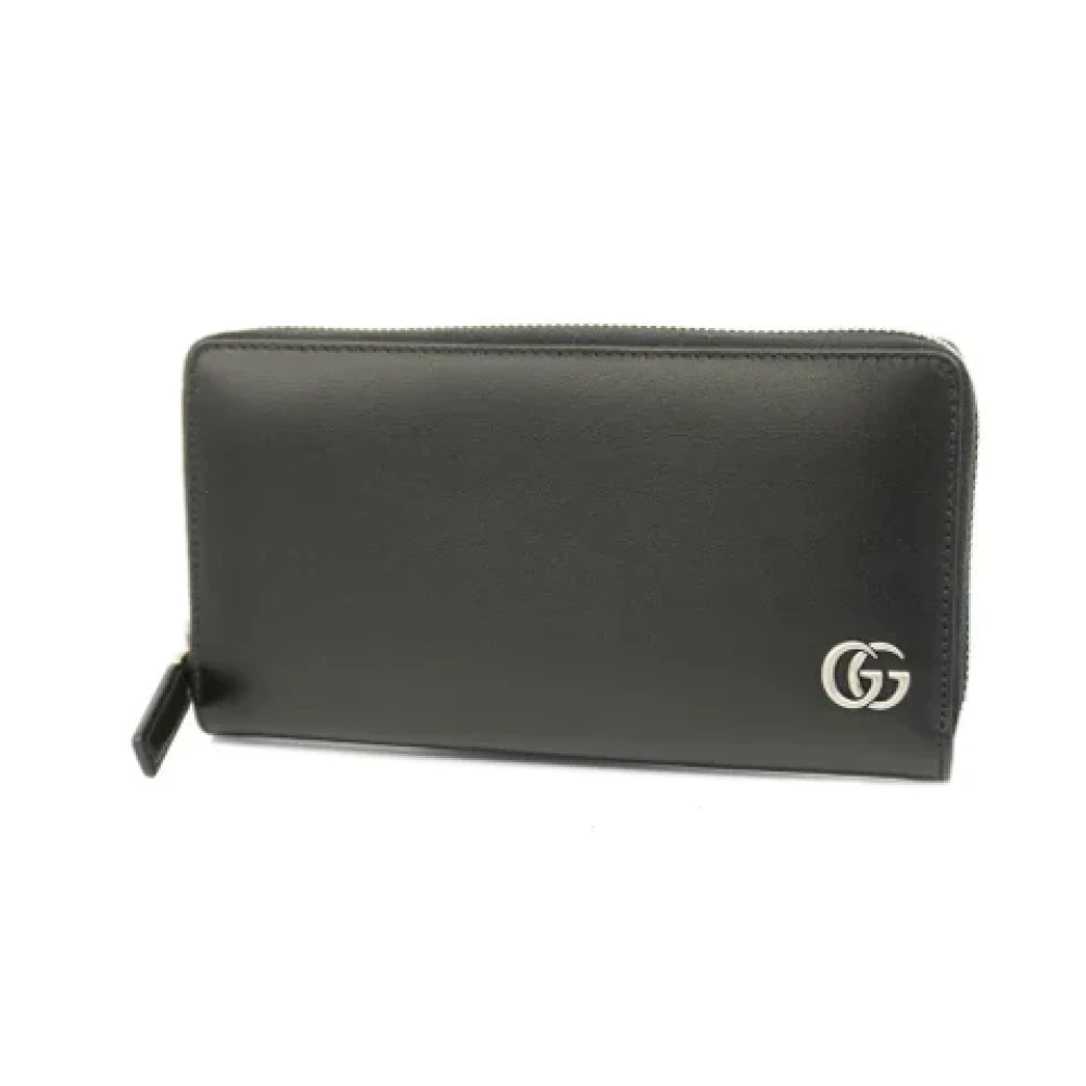 Gucci Vintage Pre-owned Leather wallets Black Dames