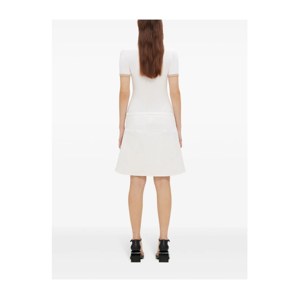 Courrèges Midi Rok met Mini Rok Stijl White Dames