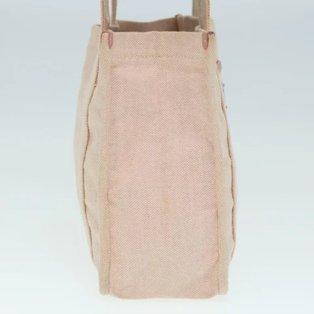 Prada Vintage Pre-owned Canvas handbags Pink Dames